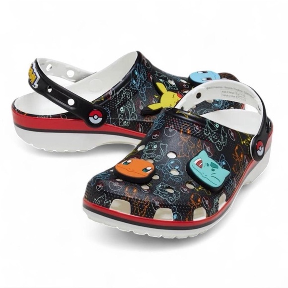 NWT Unisex Limited Edition Pokémon CROCS Size US 10 Men/ 12 Wmn - Picture 3 of 4